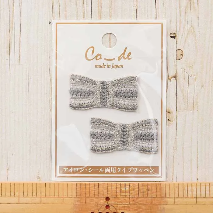 2way接着ワッペン　co-de リボン