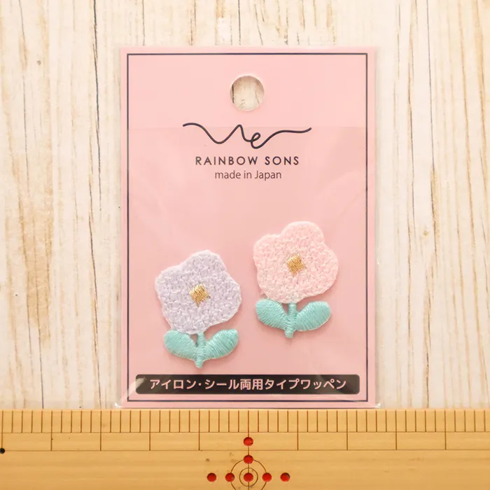 2wayワッペン　REINBOW SONS　花