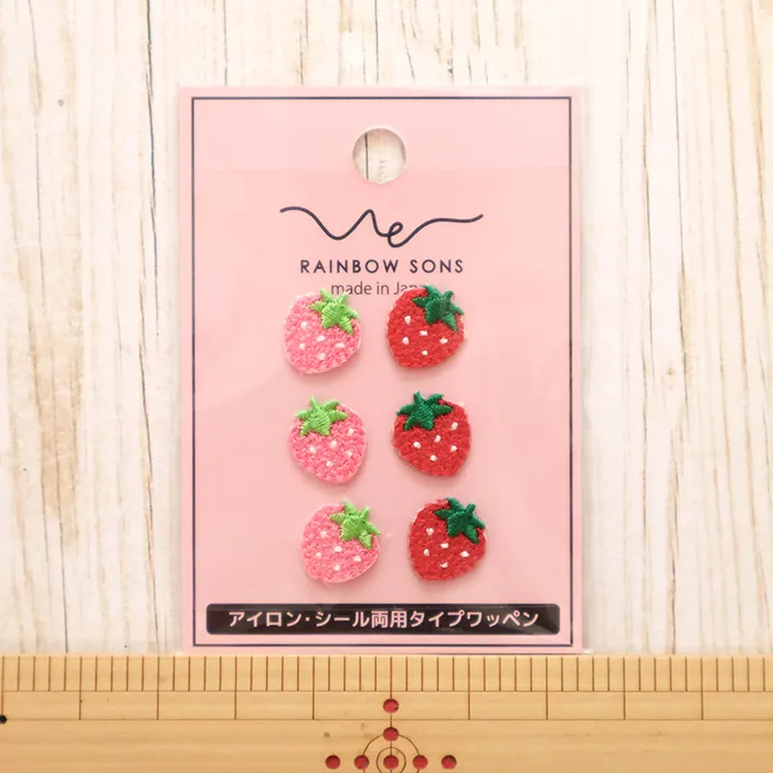 2wayワッペン　REINBOW SONS　いちご