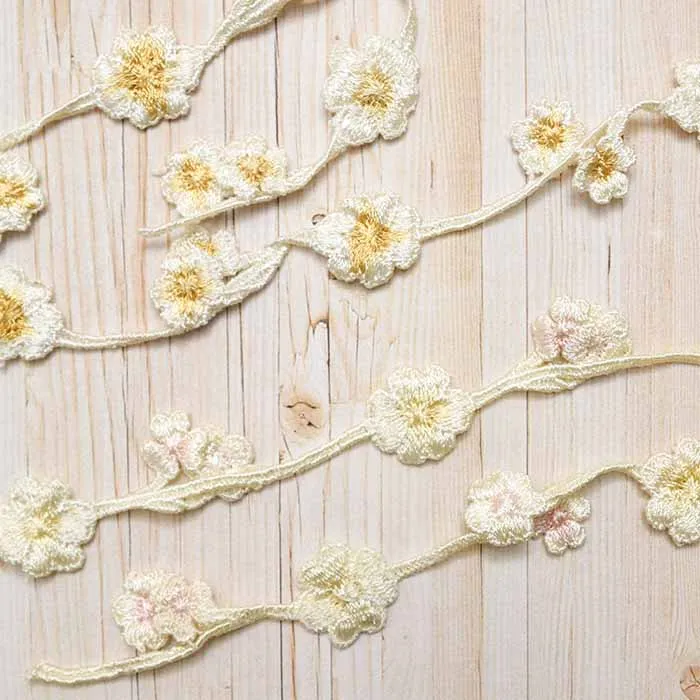 手染めケミカルレース　連れ花