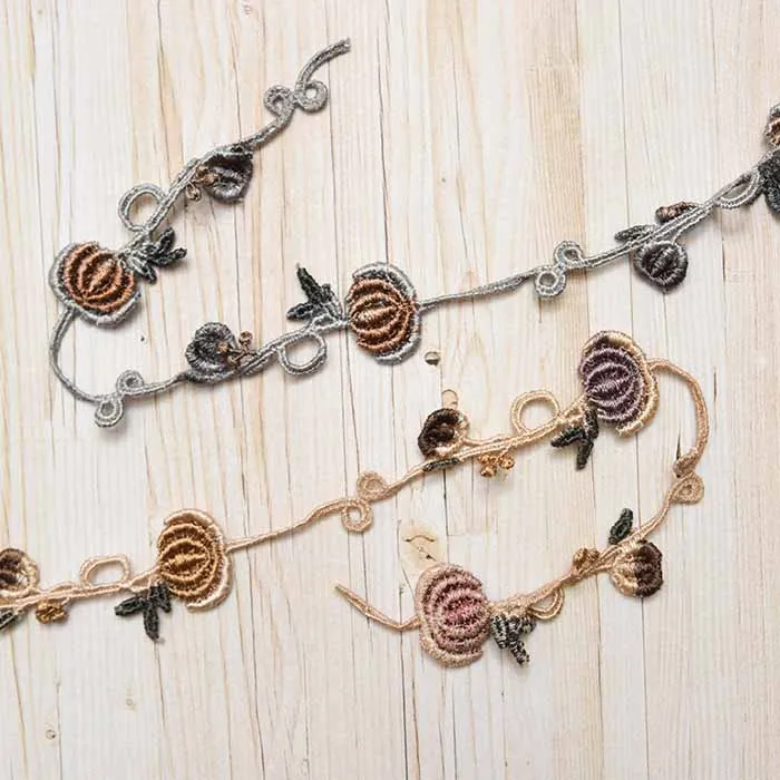 手染めケミカルレース　畑南瓜