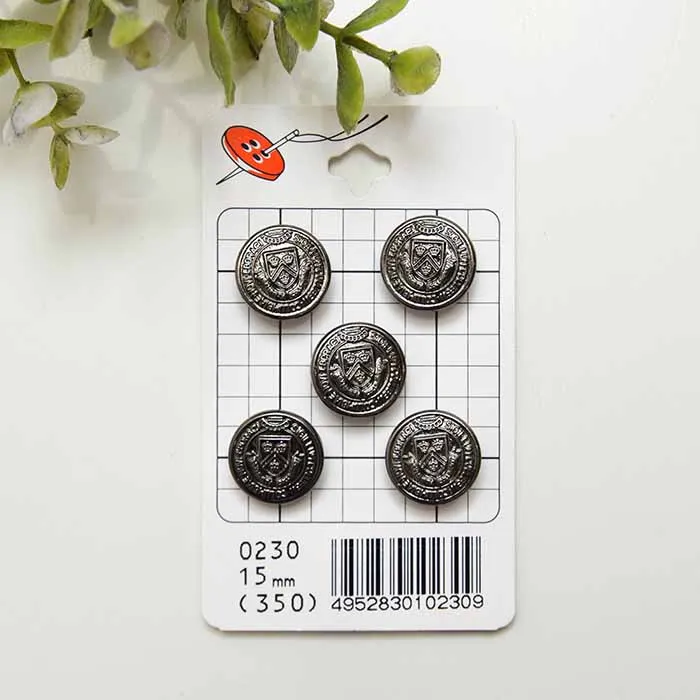 プラスチックボタン　15mm