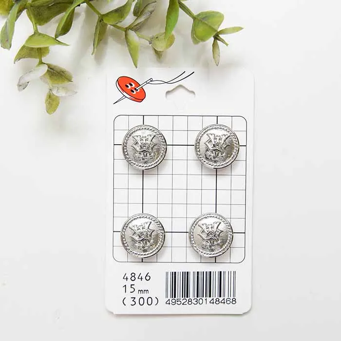 プラスチックボタン　15mm