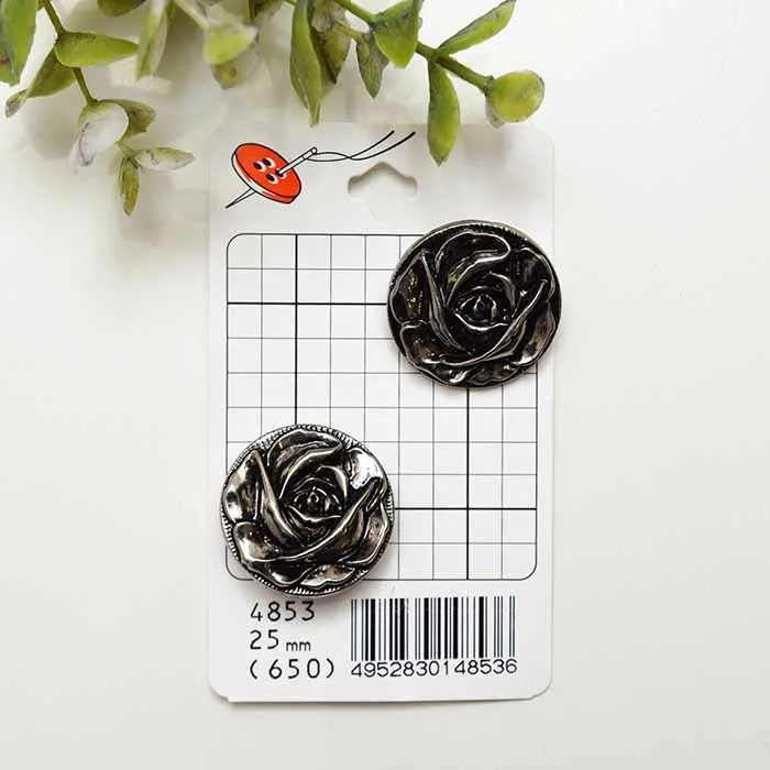 プラスチックボタン　25mm