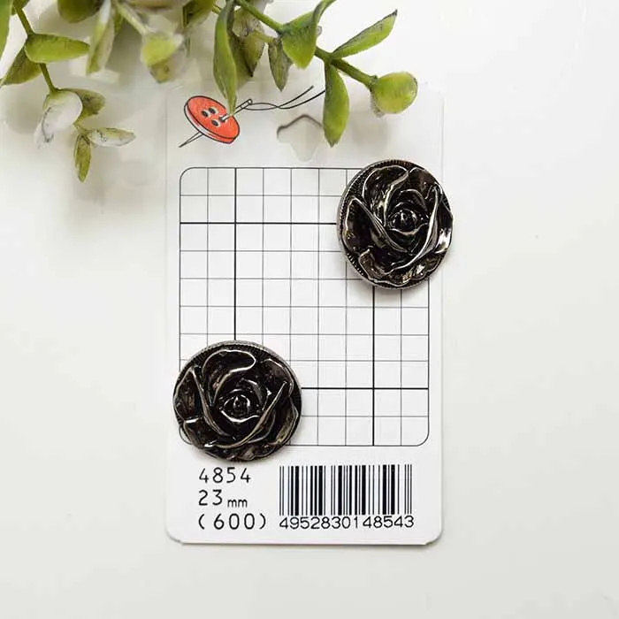 プラスチックボタン　23mm