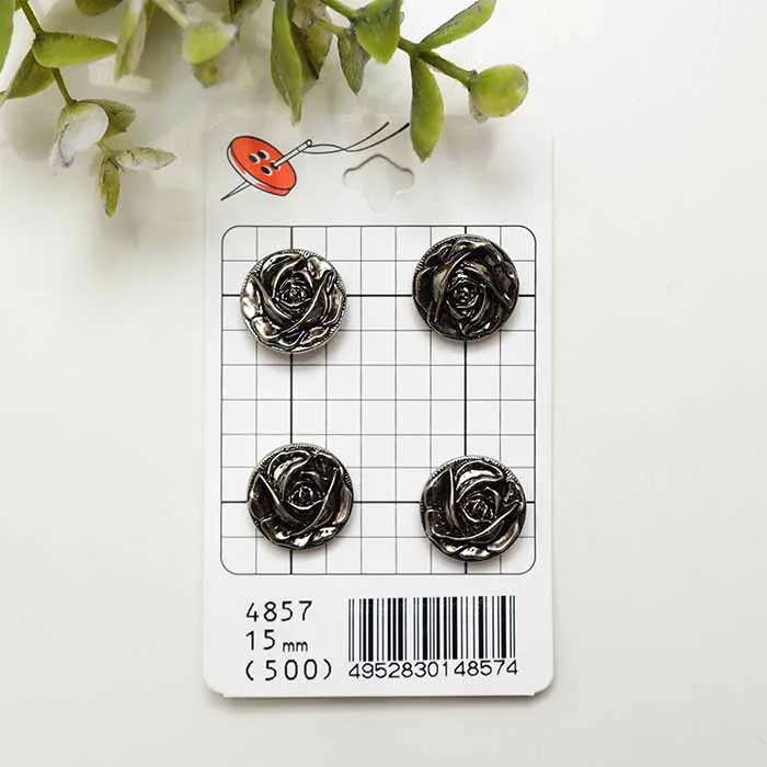 プラスチックボタン　15mm