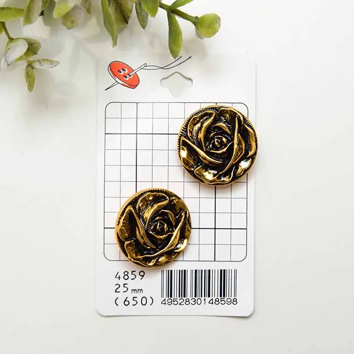 プラスチックボタン　25mm