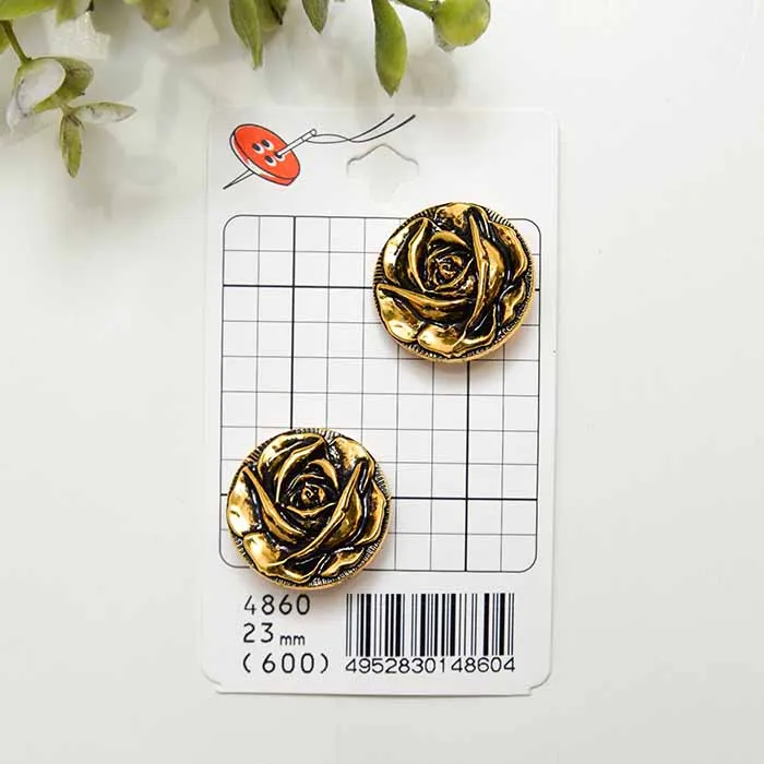 プラスチックボタン　23mm