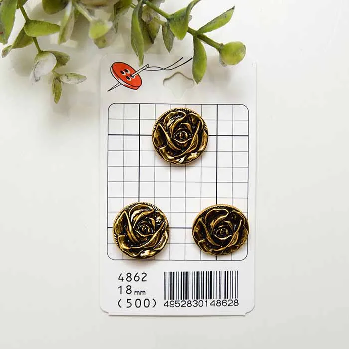 プラスチックボタン　18mm