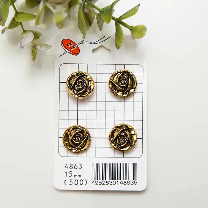 プラスチックボタン　15mm