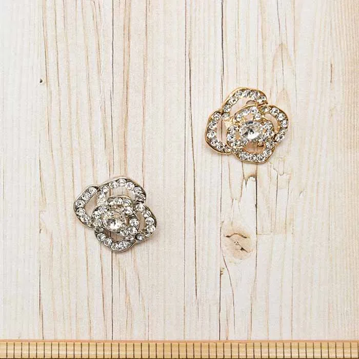 箱ボタン　フラワー　23mm