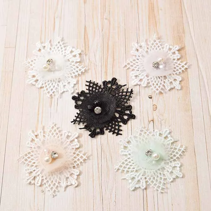 フラワーモチーフレース　1柄単位