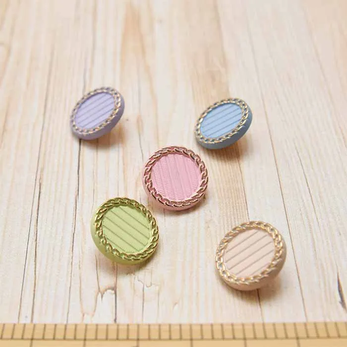 箱ボタン　マカロンカラー　15mm