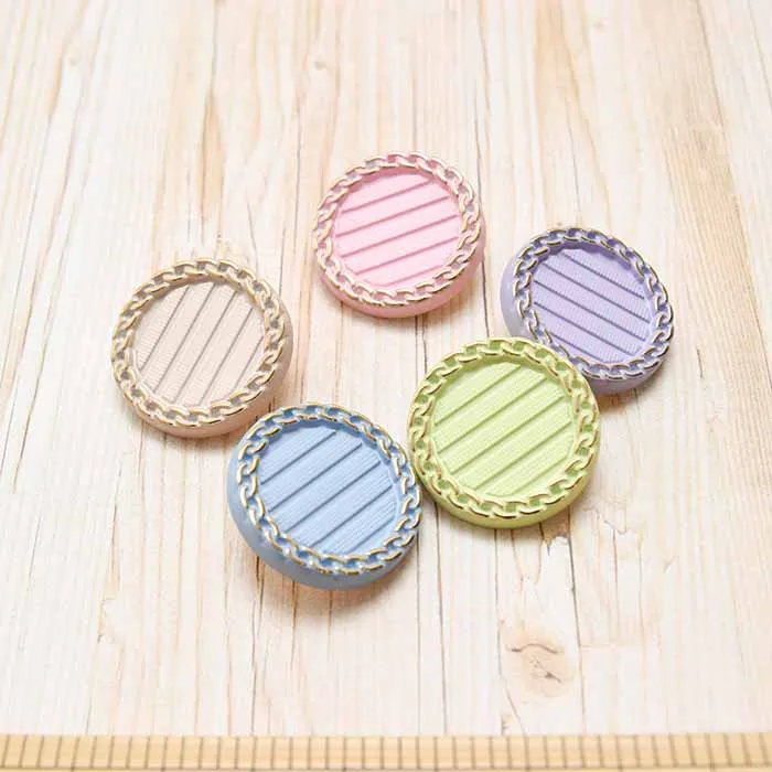 箱ボタン　マカロンカラー　25mm
