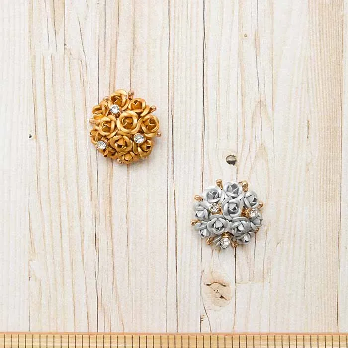 箱ボタン　ブーケ　20mm