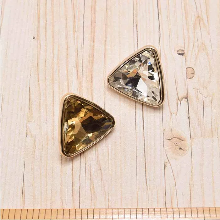 トライアングルビジューボタン　20mm