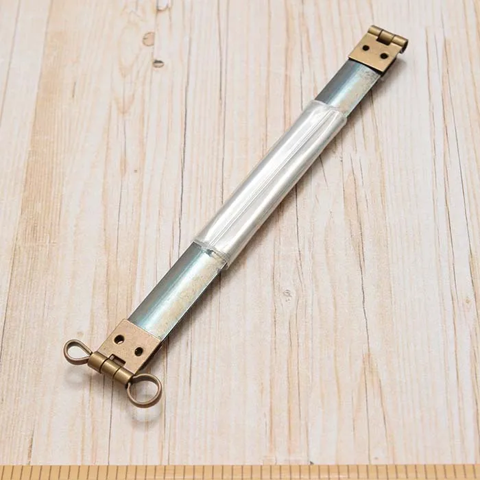 バネ口金　カン付き　12cm