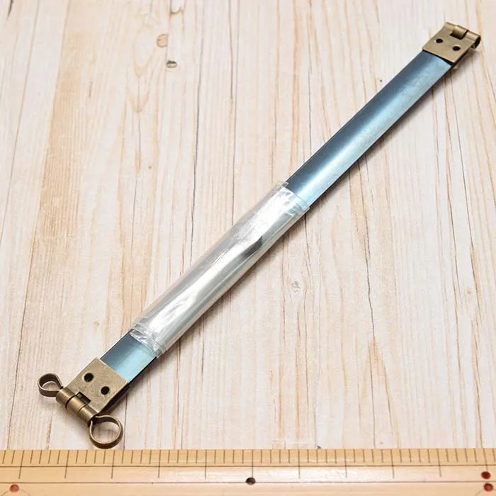 バネ口金　カン付き　15cm