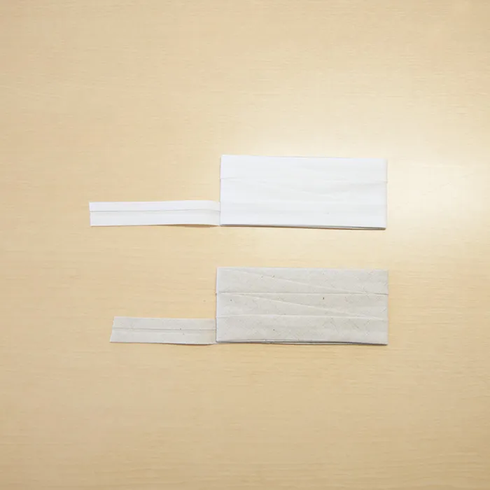 麻バイアステープ　両折18（無地）