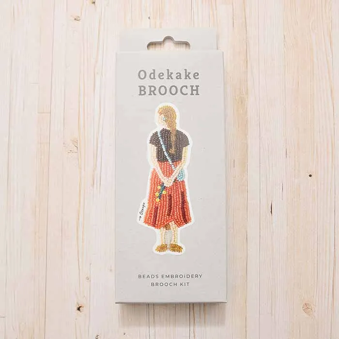 ビーズ刺繍キット　おでかけブローチ≪おさんぽ≫