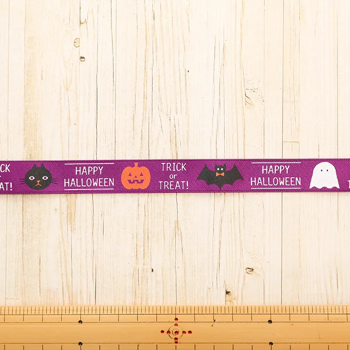 リボン　ハロウィンフレンズ　18ｍｍ