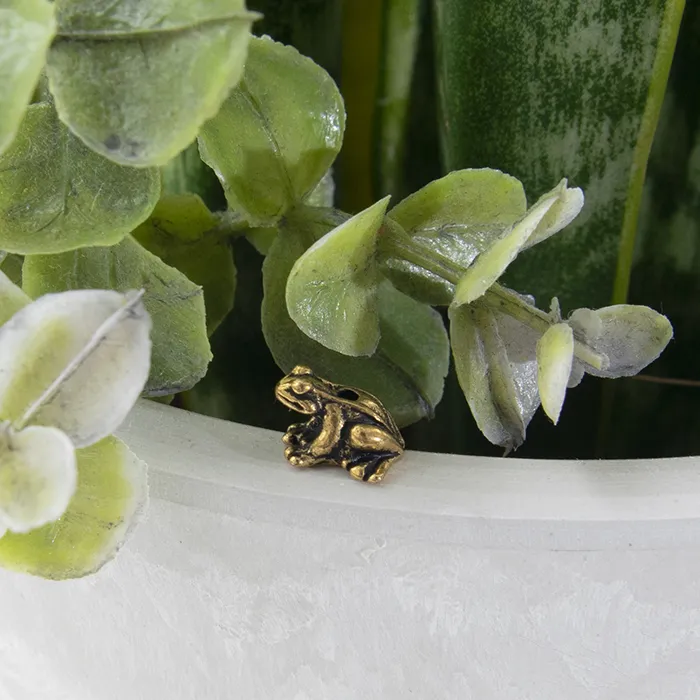 金属チャーム 座りカエル