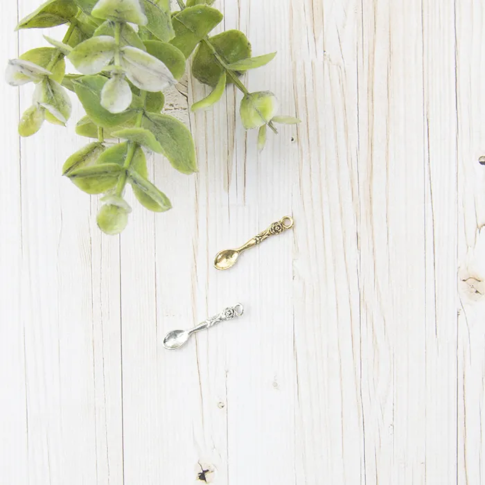 金属チャーム 薔薇スプーン