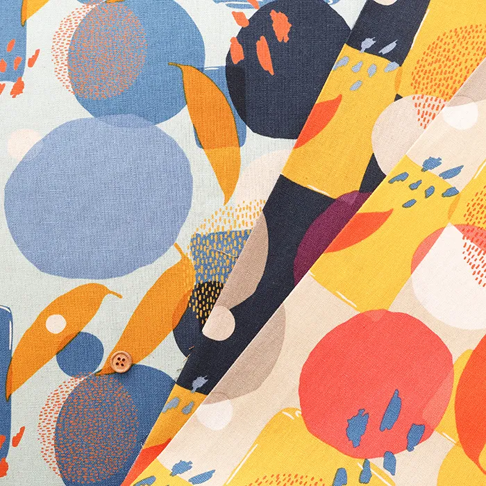 USAコットンプリント生地　moda　URBAN WHISPER MOCHI LINEN MINGLE