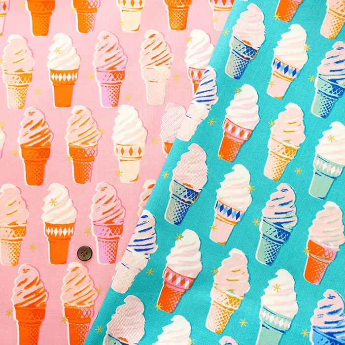 USAコットンプリント生地　Ruby Star Society　BEST DAY EVER　キラキラソフト