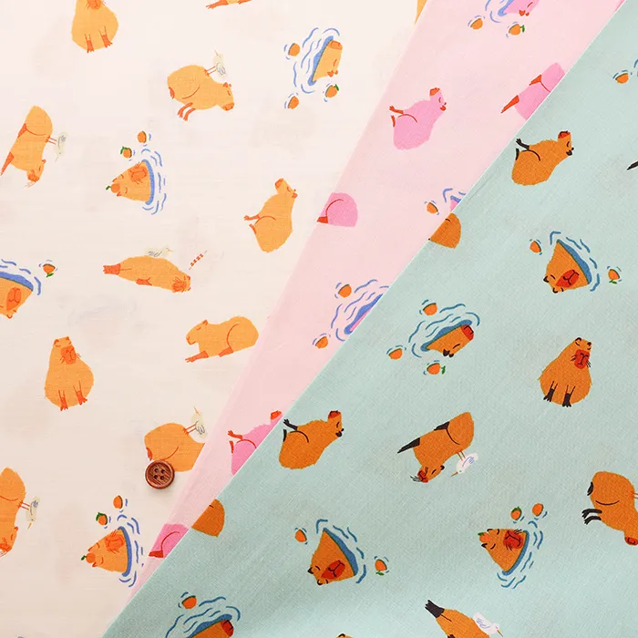 USAコットン　RUBYSTAR SOCIETY ANIMAL ANIMAL CAPYBARA