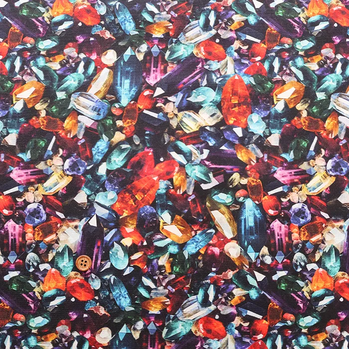 USAコットンプリント生地　WINDHAM　宝石