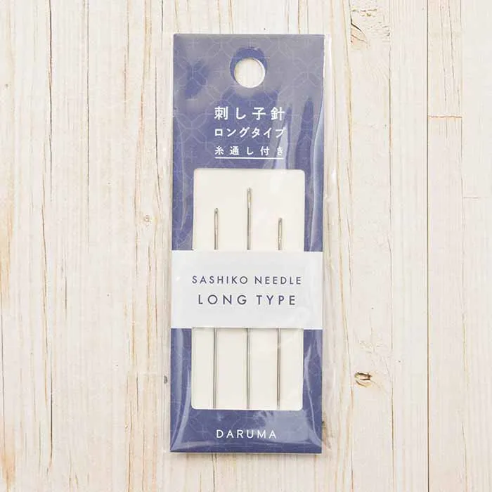 刺し子針　ロングタイプ　糸通し付き