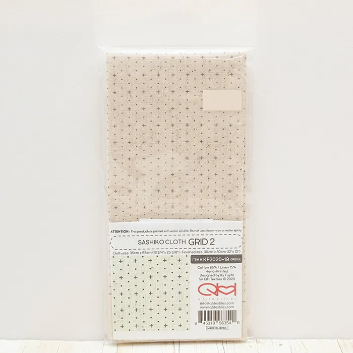 刺繍布　刺し子クロス　SASHIKO CLOTH　＜GRID2＞