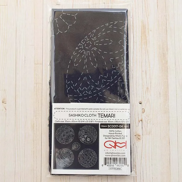刺繍布「刺し子クロス」SASHIKO CLOTH “TEMARI”