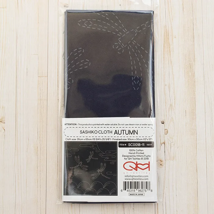 刺繍布「刺し子クロス」SASHIKO CLOTH “AUTUMN”
