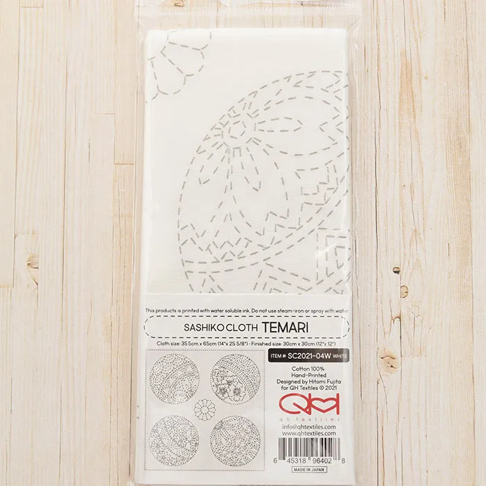 刺繍布「刺し子クロス」SASHIKO CLOTH “TEMARI”