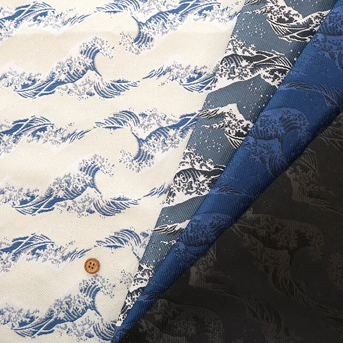 ポリエステルジャパネスクジャガード生地　粋