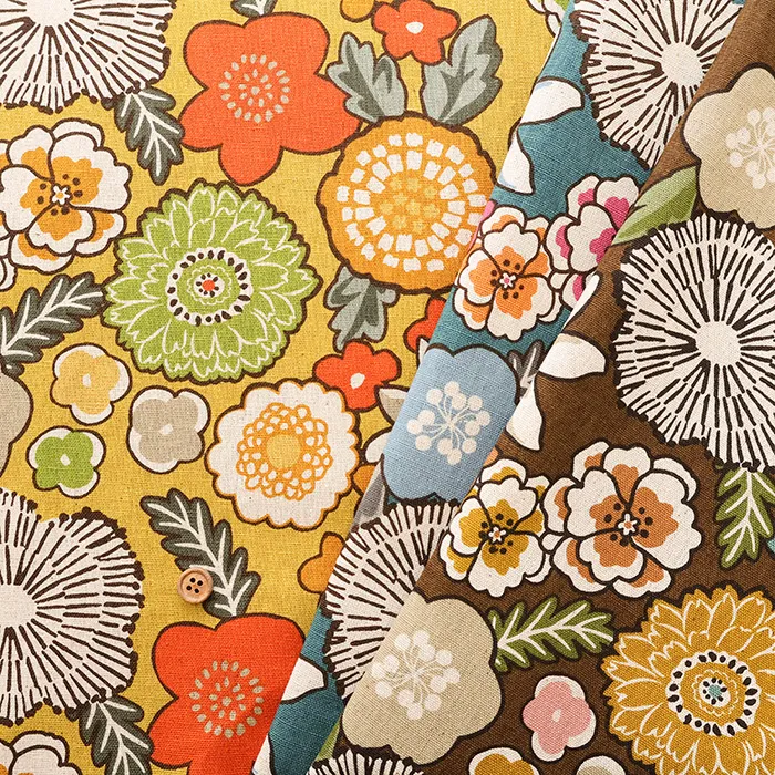 C/Lキャンバスプリント生地　北欧の森