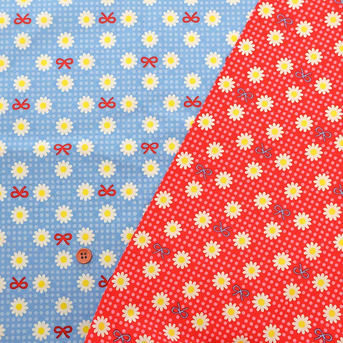 コットンシーチングプリント生地　キルトゲイト　マーガレット＆ソフィー