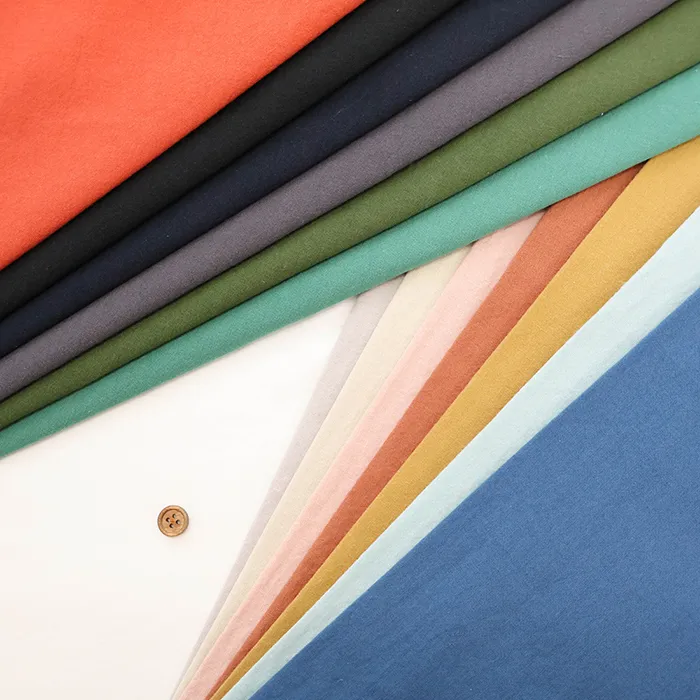 ２０コットントリプルワッシャーコージーライトクロス生地　無地