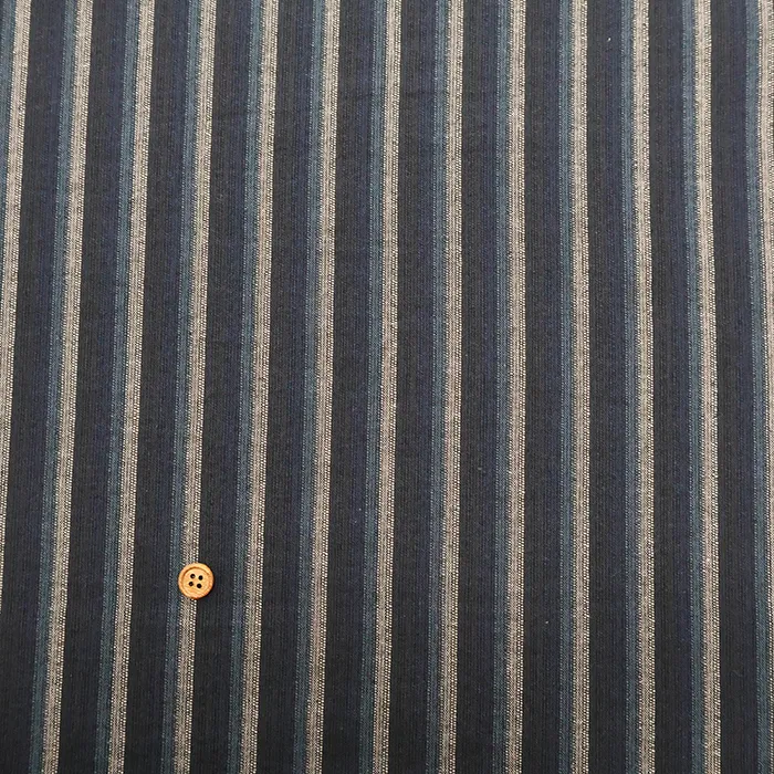 中国製　コットン先染生地　和調ストライプ　太（1h-036-2360-6）
