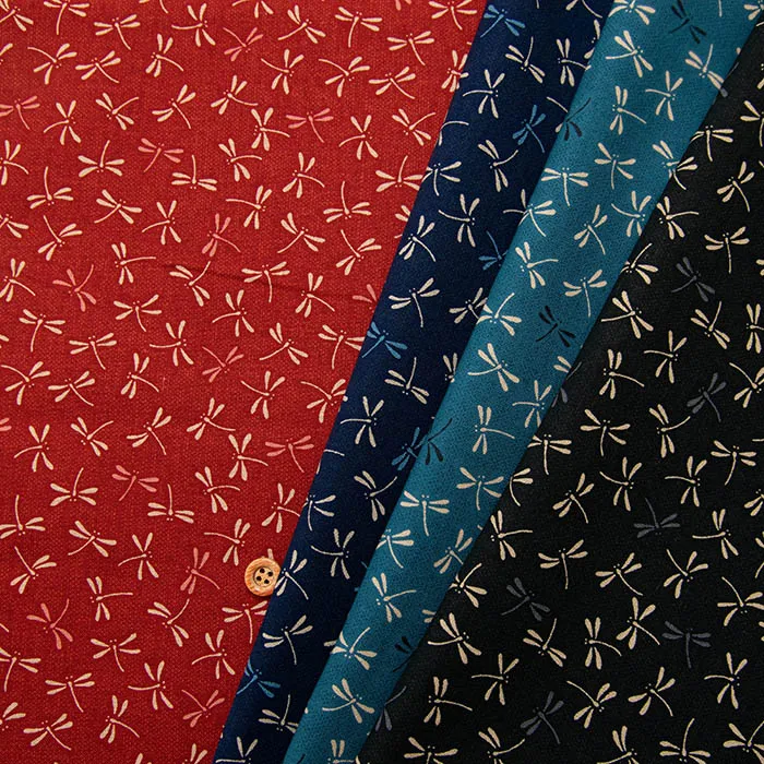 コットンシーチング和柄プリント　トンボ