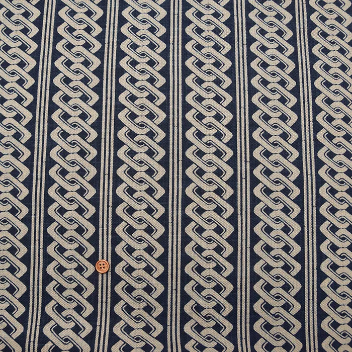 和布　コットンムラ糸プリント生地　吉原つなぎ