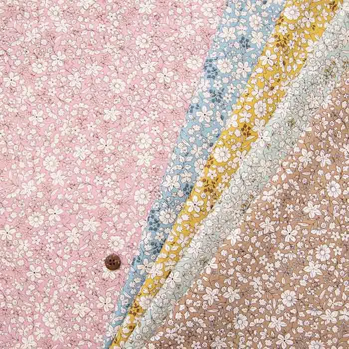 コットンブロードプリント生地　小花