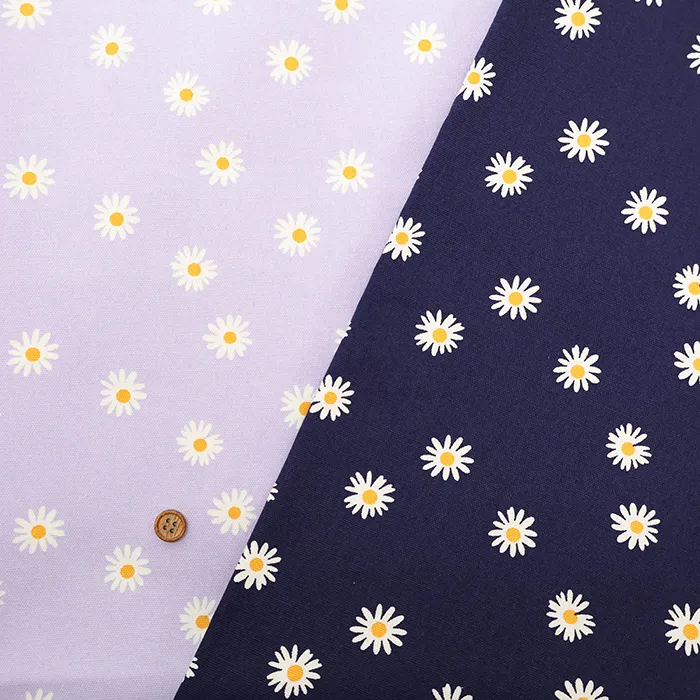 コットンオックスプリント生地　デイジー