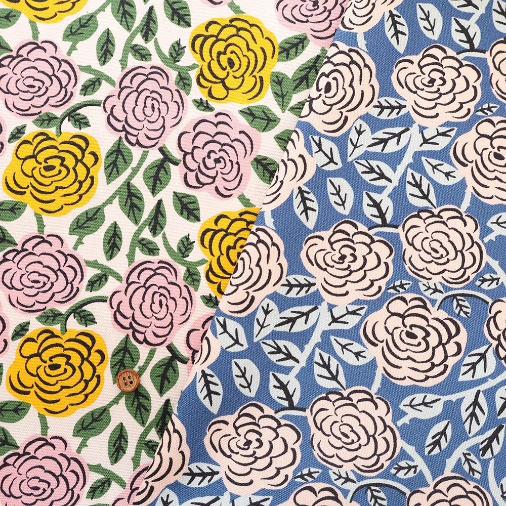 Kippis 2026S/S　コットンオックスプリント生地　Russu/バラ