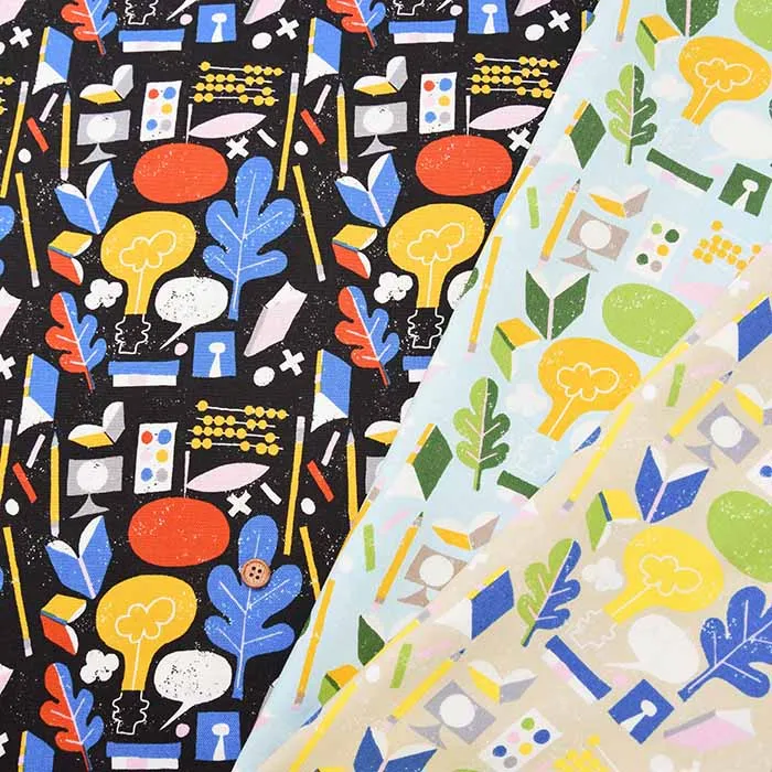 コットンオックスプリント生地 2022A/W Kippis Oppi