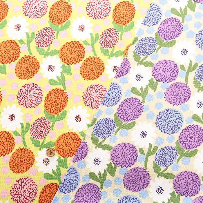 Kippis　2025A/W　コットンオックスプリント生地　Daalia