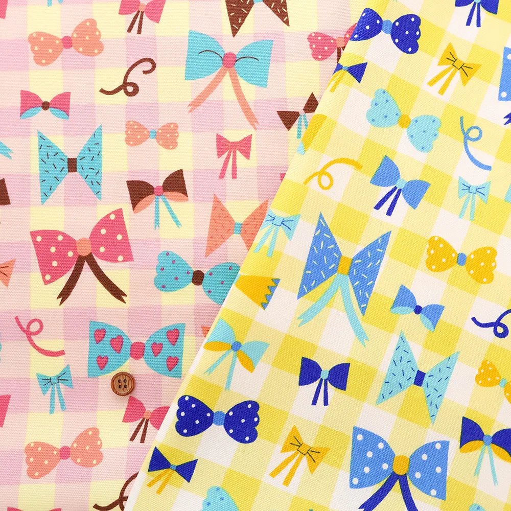 Kippis 2026S/S　コットンオックスプリント生地　Rusetti/踊るリボン