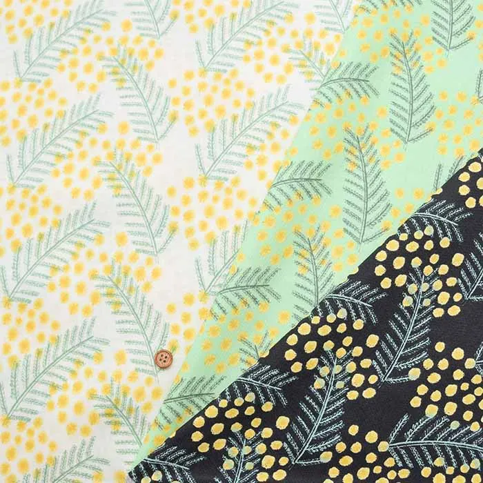 コットンシーチングプリント生地 2024S/S Kippis Mimosa
